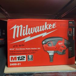 Milwaukee M12 Palm Nailer Kit 
