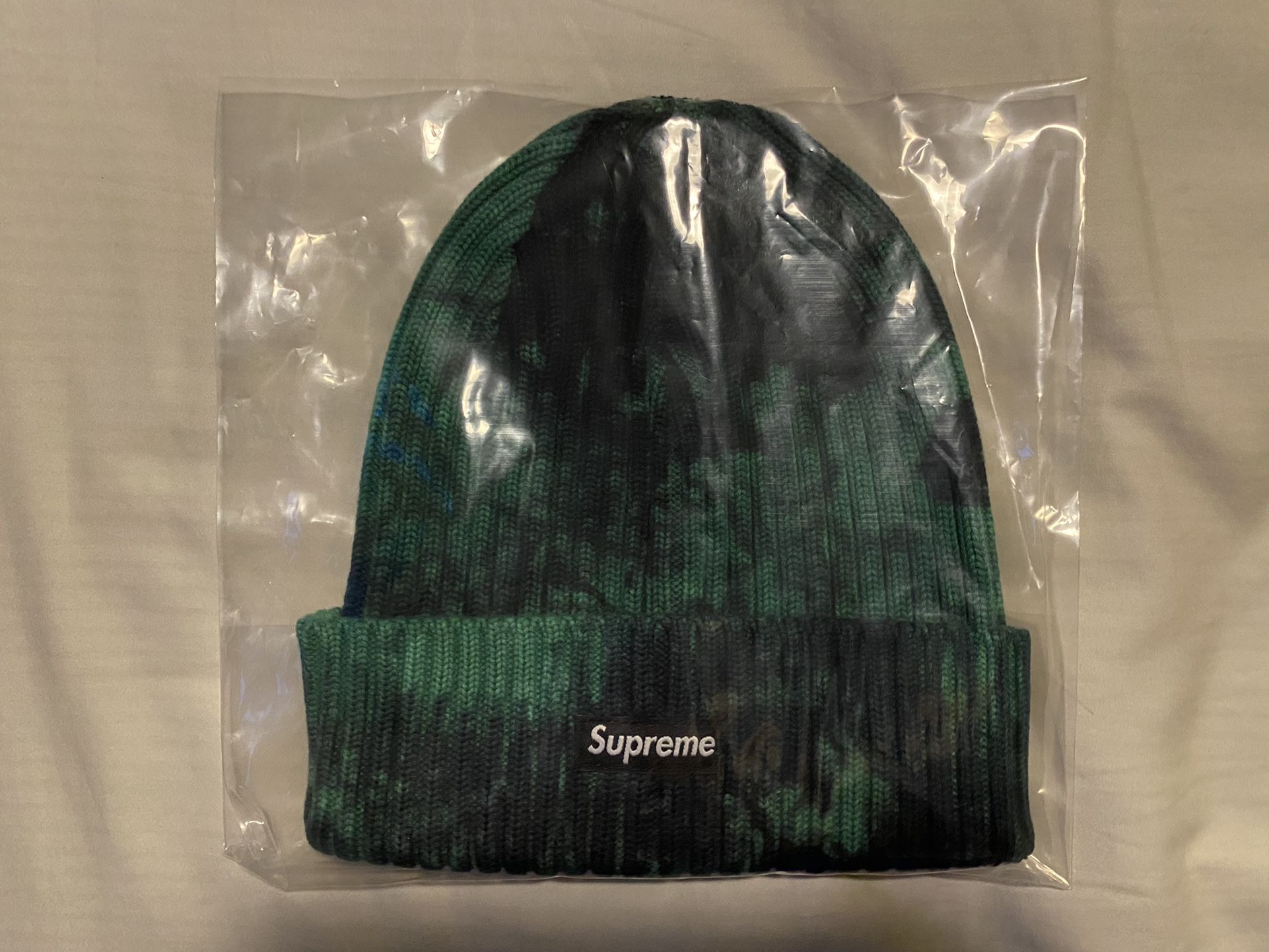 Supreme SS24BN7 Overdyed Beanie Splatter Green