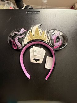 Disney Parks Ursula Villain Little Mermaid Ears Headband  NEW