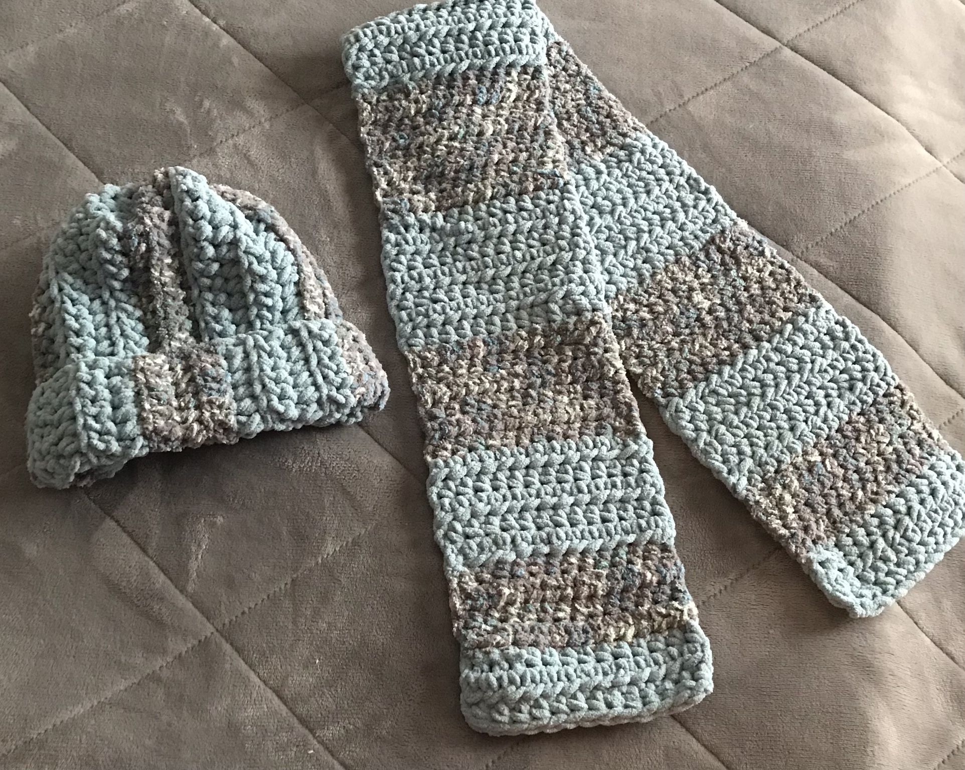 Hand Made Scarf & Hat Set