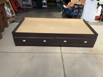 Twin Bed Frame with Storage Drawers