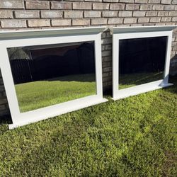 🪞 2 Large Vanity Mirrors – 42” x 34” – $125 Each or $200 for Both