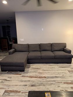 Potato Barn John Michael Designs Charcoal-Gray Sofa with Chaise