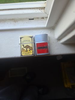 Camel zippo an Wilson co. Zippo lighters