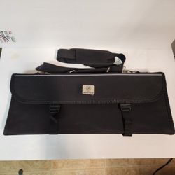 21 inch Mercer Culinary 17 Pocket Knife Case / Roll Black