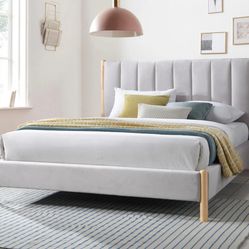 Queen size bed frame and mattress