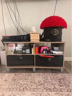 Gray Wooden TV Stand