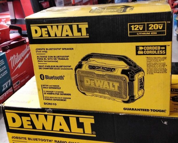 DeWalt Jobsite Bluetooth Speaker. Tool Only