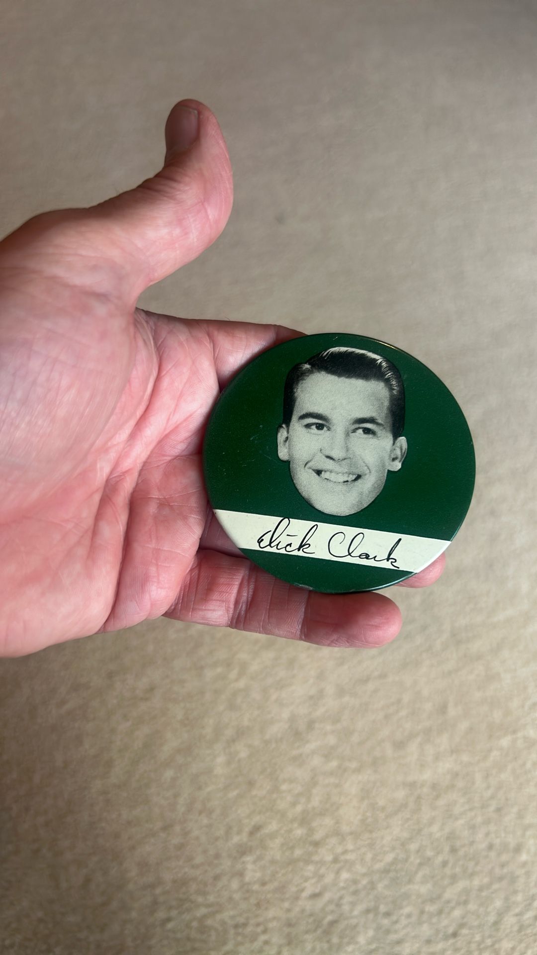 Vintage Dick Clark button/pin