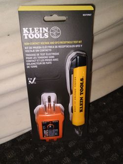 Klein Tools non-contact voltage & GFCI receptacle test kit