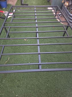 Full size metal platform bed frame
