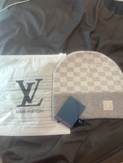 grey and black knitted Beanies