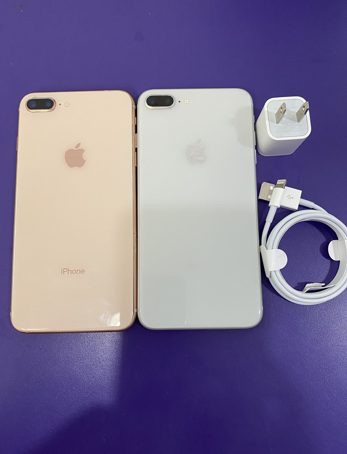 Factory unlocked apple iphone 8 plus 64 gb , store warranty $390 each