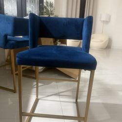 Blue Barstools/ Counter Chairs 