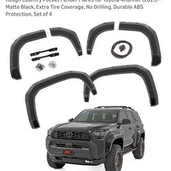 Rough Country Pocket Fender Flares Matte Black for Toyota 4Runner 2025