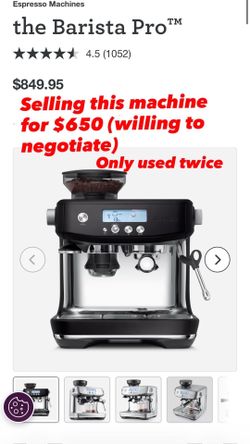 Breville barista pro espresso machine