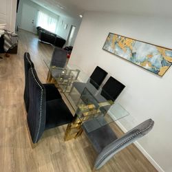 Dining Table With Six Chairs 