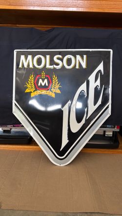 Metal beer sign