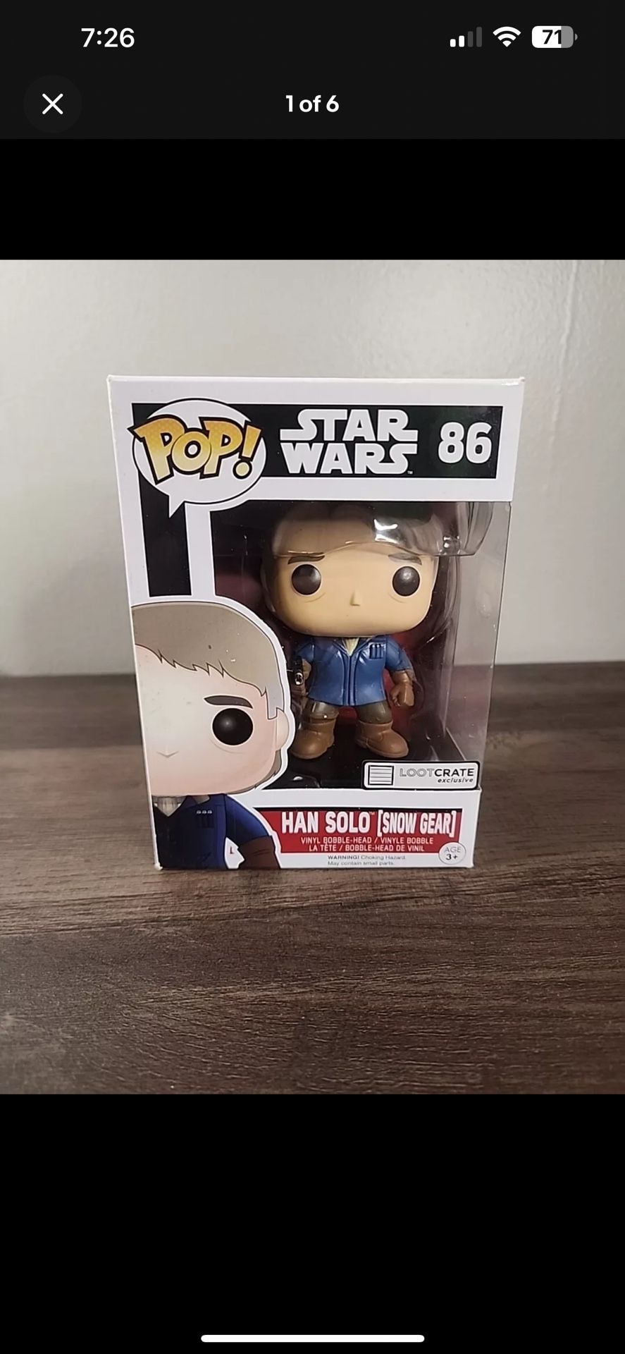 Funko Pop! Vinyl: Star Wars - Han Solo (Snow Gear) #86 Mint In Box
