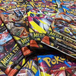 100x Pokémon Mega Evolution ME01 Booster Pack Sealed New Streamer Investor Sword Shield Dead Stock S&V