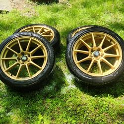 18x8 Sparco Assetto Gara Rally Rims And Tires 