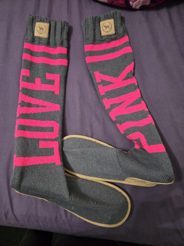 RARE VS Pink Sock Boots