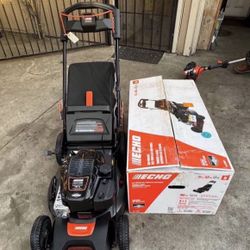 ECHO 21 in. 190 cc Briggs and Stratton Gas 3-in-1 Dual Blade RWD Self-Propelled Lawn Mower with Mow