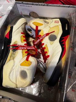 Jordan 5 off white sail size 8.5