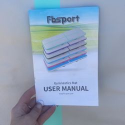 New Fbsport Gymnastics Mat With Storage Bag Air Pump Patches  And More Included 