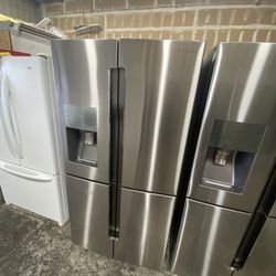 2018 28 cu. ft. 4-Door Flex French Door Refrigerator in Stainless Steel retails at $2598 Can deliver