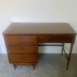 Mid Century Modern Desk With Mirror