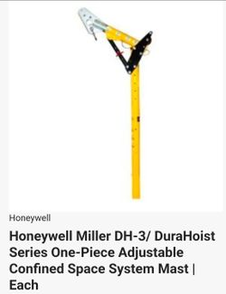 Honeywell Miller DH-3 DuraHoist Confined Space Mast w/ Manhandler Winch Kit