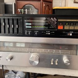 Music System Tuner And Amplifier Fisher Amplifier And Kenwood Tuner Vintage Stereo MAKE AN OFFER!