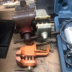 Dewalt Sawzall W/case$45,sabre Saw Sander,corded Angle Grinder $25 Each Vices$15-$65