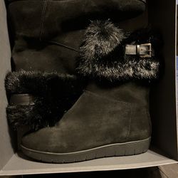 Black  Aquatalia Walda Suede Boots Size 10