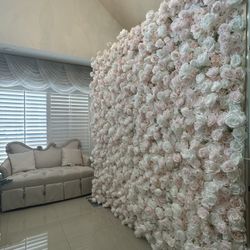 Sweet Sixteen Flower Wall Backdrop 