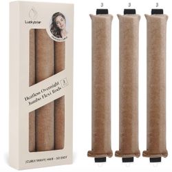 Overnight Heatless Hair Curler Blowout Rods Jumbo, Heatless Curls
