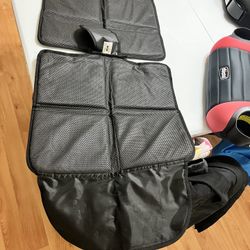 car seat protector when putting the child seat in