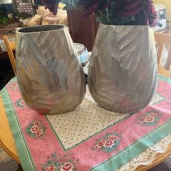 Silver Vases