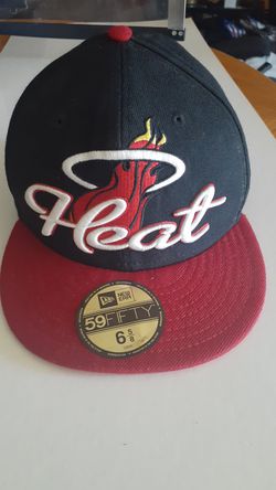 New Miami Heat Kids 6 5/8 Flat Brim Fitted Cap