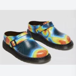 Dr. Martens Isham Genix Nappa Thermal Map Slingback Mules - Men 10 / Women 11 - NEW