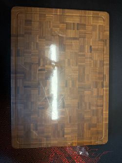 Large End-Grain Bamboo Cutting Board with Juice Groove