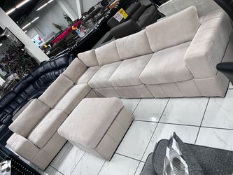 Long “L”Shape Sectional With Ottoman ‼️ last one only $1,399‼️