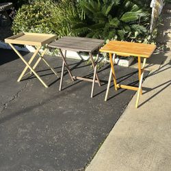 Folding side tables