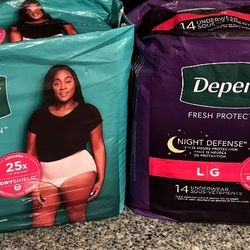 WOMEN'S DEPEND UNDERWEAR BRIEFS 