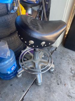 Motorcycle seat bar stool