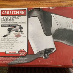 New, Never Used Craftman Multi-tool With Attachments Battery And Charger 