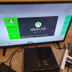 Xbox 360 With Kinext and 60 Games