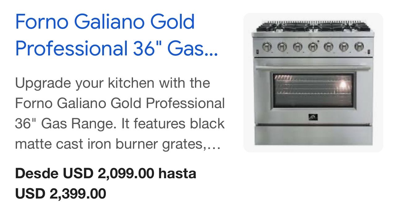 Forno Stove 36"
