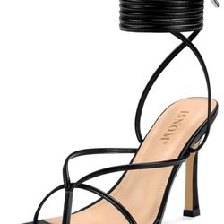 Strappy Black Heels